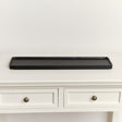 Large Rectangular Black Wood Decorative Tray - 58cm