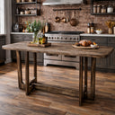 Large Rectangular Wooden Dining Table