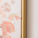 Large Red Floral Autumn Framed Wall Print - 50cm x 40cm