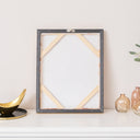 Large Red Floral Autumn Framed Wall Print - 50cm x 40cm