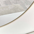 Large Round Champagne Gold Wall Mirror - 80cm x 80cm