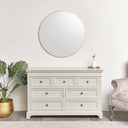 Large Round Champagne Gold Wall Mirror - 80cm x 80cm