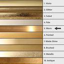 Large Round Gold Framed Wall Mirror 80cm x 80cm