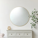 Large Round Gold Mirror 100cm x 100cm