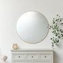 Large Round Gold Mirror 100cm x 100cm