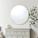 Large Round Gold Mirror 100cm x 100cm