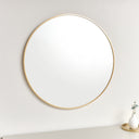 Large Round Gold Wall Mirror - 80cm x 80cm