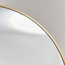 Large Round Gold Wall Mirror - 80cm x 80cm