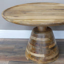 Large Round Wooden Coffee Table