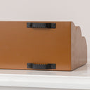 Rust Brown Scalloped Wall Storage Shelf - 61cm
