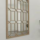 Large Rustic Metal Art Deco Wall Mirror 120cm x 80cm