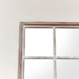 Large Rustic Wooden Window Wall Mirror 140cm x 100cm