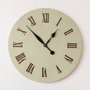 Large Metal Sage Green & Black Detailed Wall Clock - 60cm x 60cm