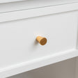 Large Scalloped 3 Drawer Chest of Drawers &amp; Pair of Bedside Tables - Staunton White Range