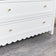 Large Scalloped 3 Drawer Chest of Drawers &amp; Pair of Bedside Tables - Staunton White Range