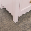 Large Scalloped 3 Drawer Chest of Drawers - Staunton Pink Range - Damaged second