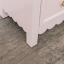 Large Scalloped 3 Drawer Chest of Drawers - Staunton Pink Range - Damaged second