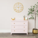 Large Scalloped 3 Drawer Chest of Drawers - Staunton Pink Range - Damaged second