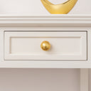 Large Shiny Gold Round Hammered Drawer Knob - 5cm