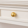 Large Shiny Gold Round Hammered Drawer Knob - 5cm