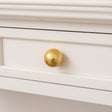 Large Shiny Gold Round Hammered Drawer Knob - 5cm