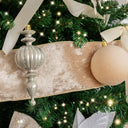 Large Shiny Velvet Pink &amp; Gold Wired Ribbon Garland - 270cm