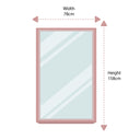 Large Silver Ornate Wall/Floor Mirror 158cm x 78cm