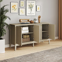 Large Taupe 4 Door Sideboard - Hales Taupe Range