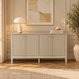 Large Taupe 4 Door Sideboard - Hales Taupe Range