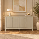 Large Taupe 4 Door Sideboard - Hales Taupe Range