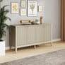 Large Taupe 4 Door Sideboard - Hales Taupe Range
