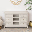Large Taupe-Grey Wooden Sideboard Cabinet - Daventry Taupe-Grey Range