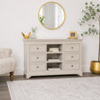 Large Taupe-Grey Wooden Sideboard Cabinet - Daventry Taupe-Grey Range