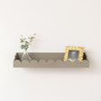 Large Taupe Scalloped Wall Storage Shelf - 61cm