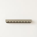 Large Taupe Scalloped Wall Storage Shelf - 61cm