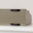 Large Taupe Scalloped Wall Storage Shelf - 61cm
