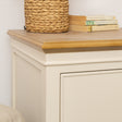 Large Taupe &amp; Wooden 4 Door Sideboard - Claudia Range