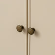 Large Taupe &amp; Wooden 4 Door Sideboard - Claudia Range