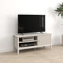 Large Taupe Wooden Tv Cabinet - Hales Taupe Range