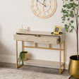 Large Two Drawer Console / Dressing Table - Liana Taupe Range