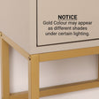Large Two Drawer Console / Dressing Table - Liana Taupe Range