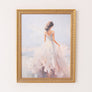 Large Vintage Princess Gold Framed Wall Print - 40cm x 50cm