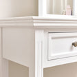 Large White 2 Drawer Dressing Table &amp; Stool Set - Daventry White Range