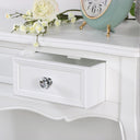 Large White 3 Drawer Console/Dressing Table - Victoria Range