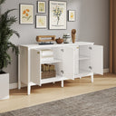 Large White 4 Door Sideboard - Hales White Range