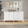 Large White 4 Door Sideboard - Hales White Range