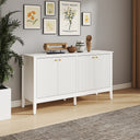 Large White 4 Door Sideboard - Hales White Range