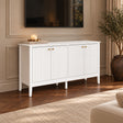 Large White 4 Door Sideboard - Hales White Range