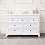 Large White 7 Drawer Chest of Drawers - Daventry White Range