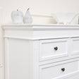 Large White 7 Drawer Chest of Drawers - Daventry White Range